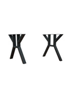 H Style Dining Metal Table Legs - Set of 2