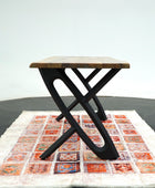 X Desing Metal Table Legs - Set of 2 (28x26Inch) - Brooklynartworkshop