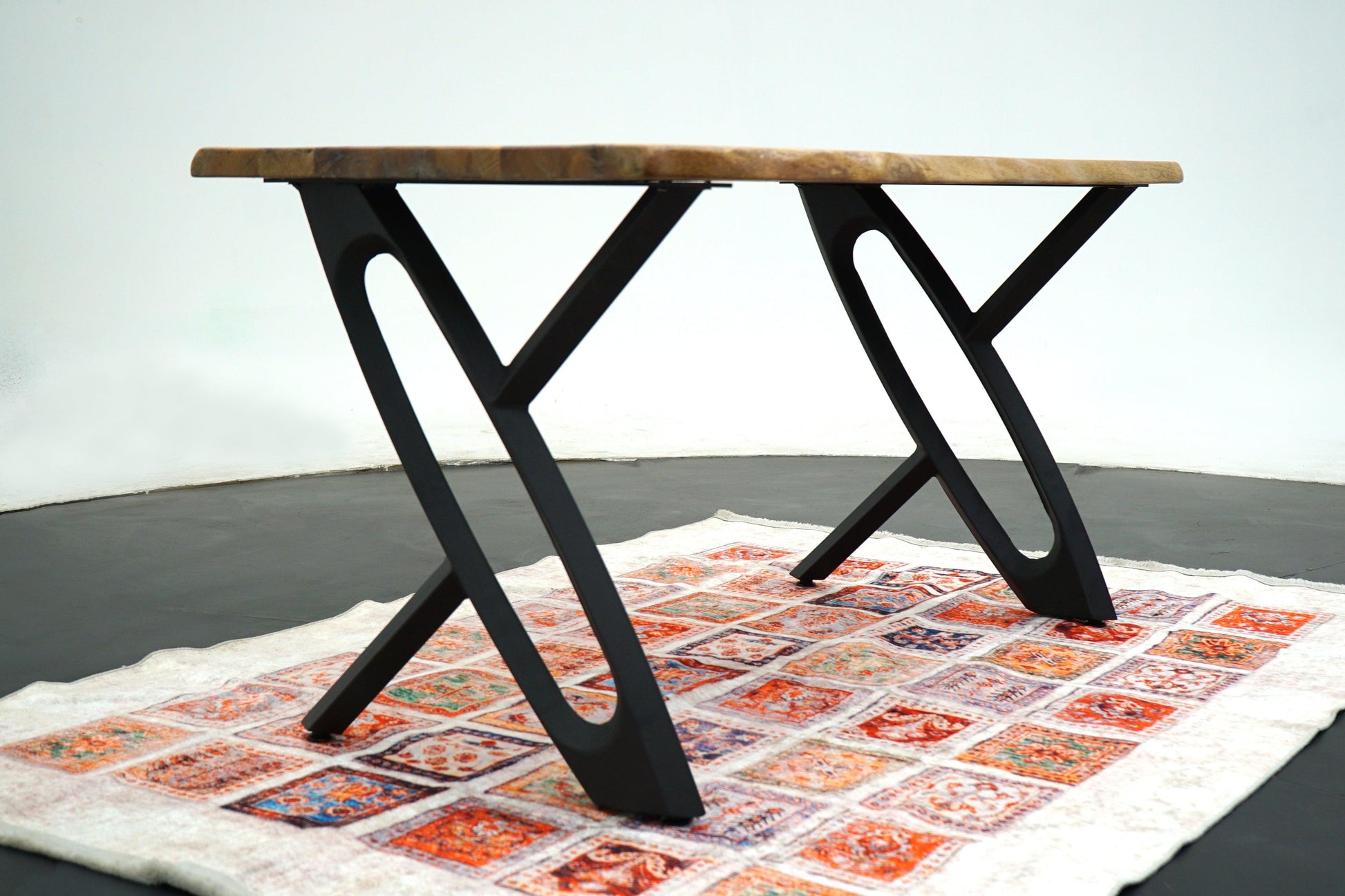 X Desing Metal Table Legs - Set of 2 (28x26Inch) - Brooklynartworkshop