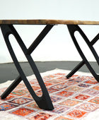 X Desing Metal Table Legs - Set of 2 (28x26Inch) - Brooklynartworkshop