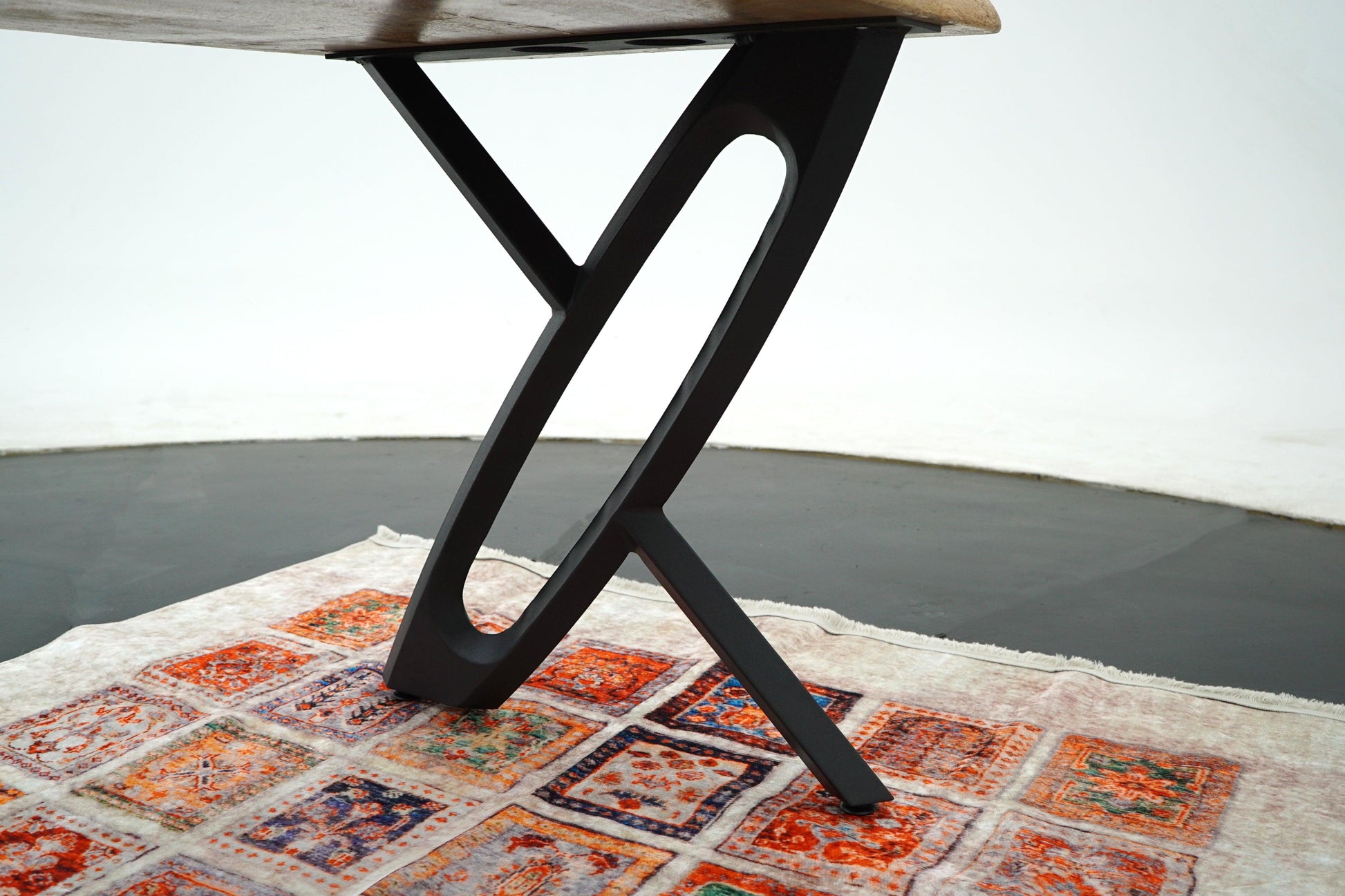 X Desing Metal Table Legs - Set of 2 (28x26Inch) - Brooklynartworkshop