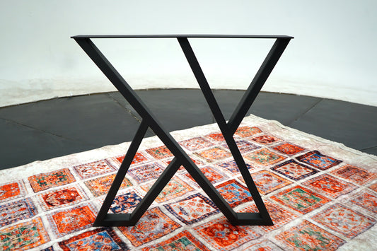 X  Desing  Metal Table Legs - Set of 2 (28x28 Inch)