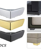 4pcs Furniture Legs Heavy Load Bearing Metal Cabinet Three-pronged Feet Triangle Sofa Legs DIY Furniture Hardware Legs