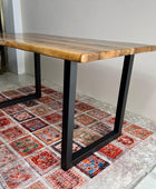 U Table Legs with Stabilizing Feet - Set of 2, 2X2 Inches Tubing - Brooklynartworkshop