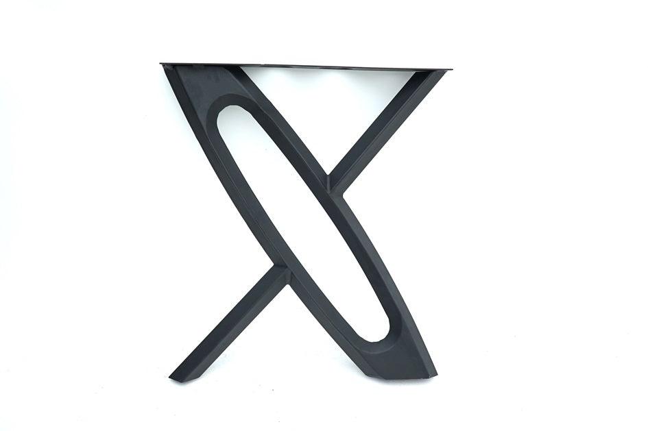 X Desing Metal Table Legs - Set of 2 (28x26Inch) - Brooklynartworkshop