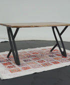 X Desing Metal Table Legs - Set of 2 (28x26Inch)